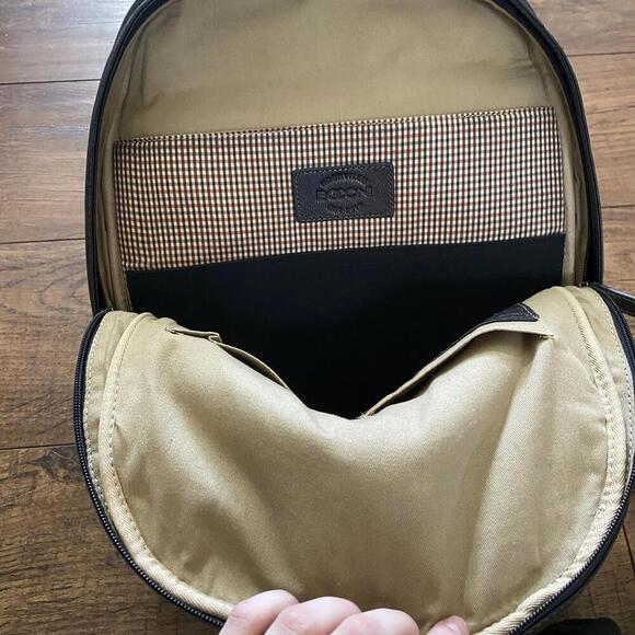 BOCONI black Garth slim leather backpack - Picture 6 of 7